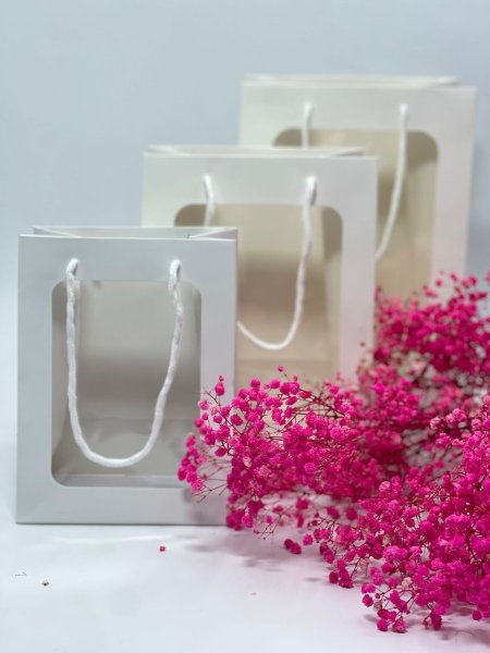 اكياس كرتون وجه شفاف